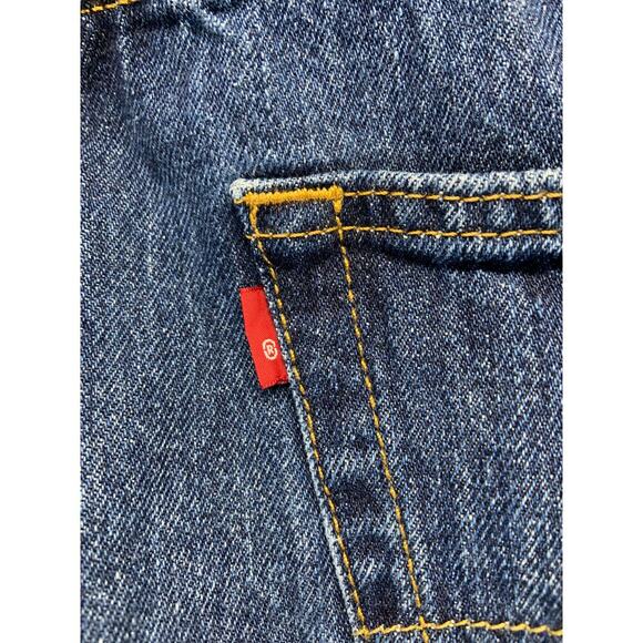 Levi's Jeans Men's 36x34 Medium Wash 501 Button Fly Straight Leg - Picture 6 of 13